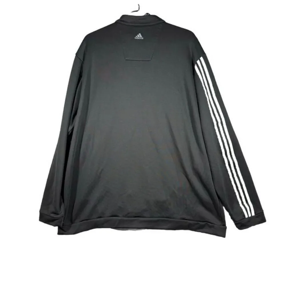 Adidas Golf Pullover 1/4 Zip Mens 2XL Black Long Sleeve‎ Climalite  Sweatshirt